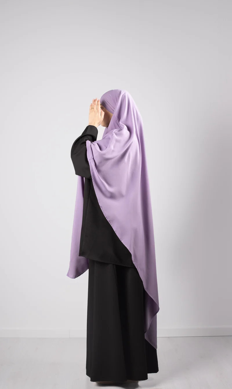 XL Dreieck Khimar - Orchidee