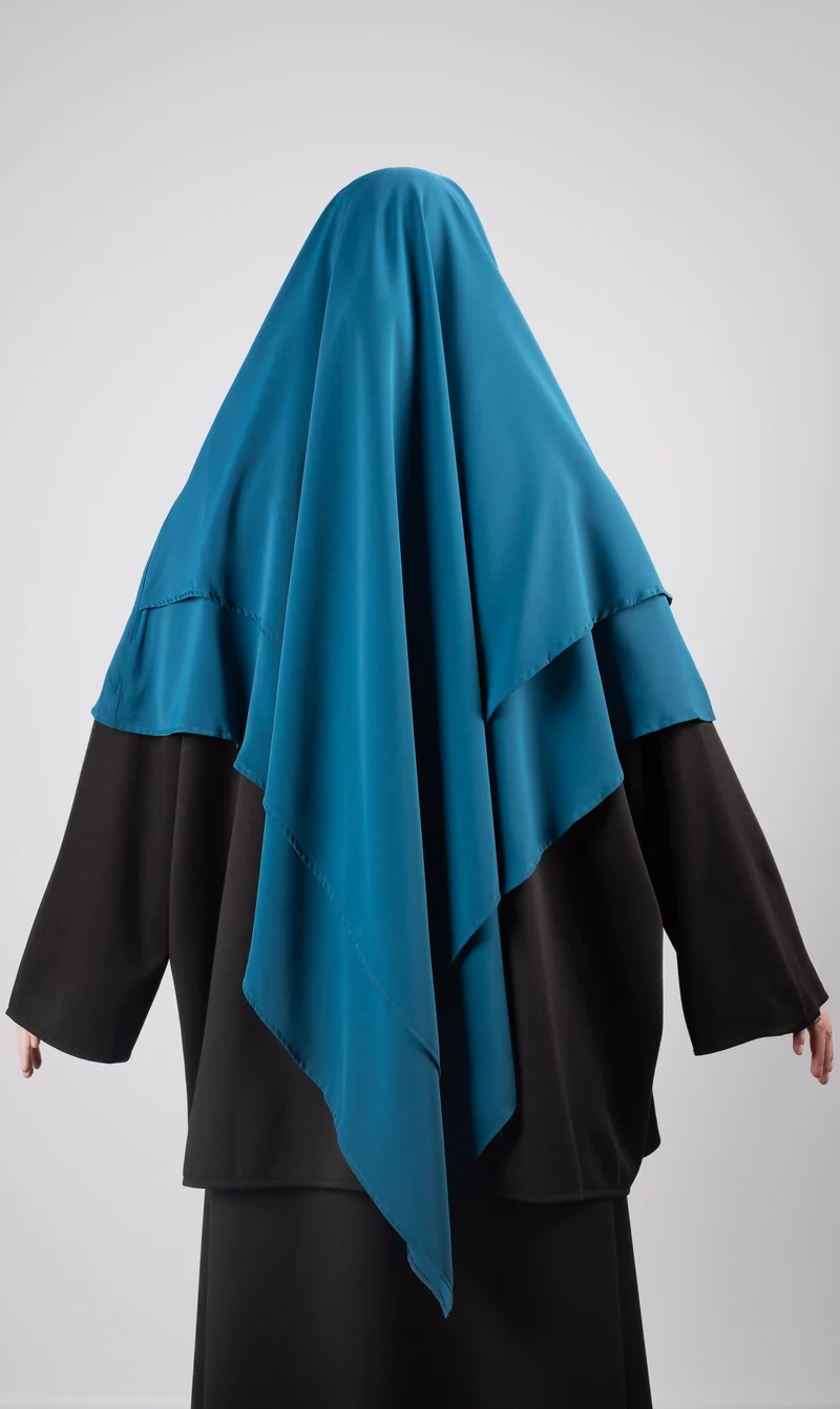 Double Diamond KHIMAR MEDINI Seide – Petrol