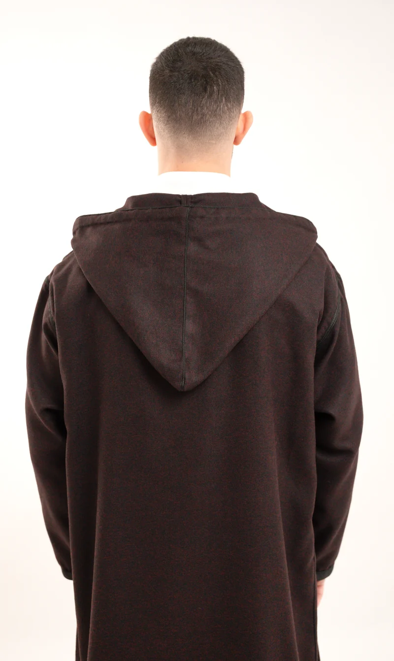 Djellaba Sof Haroun - Schwarze Kirsche