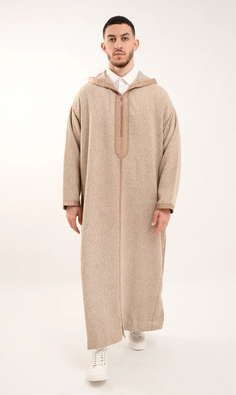 Djellaba Soft Kashmir – Sandy Taupe