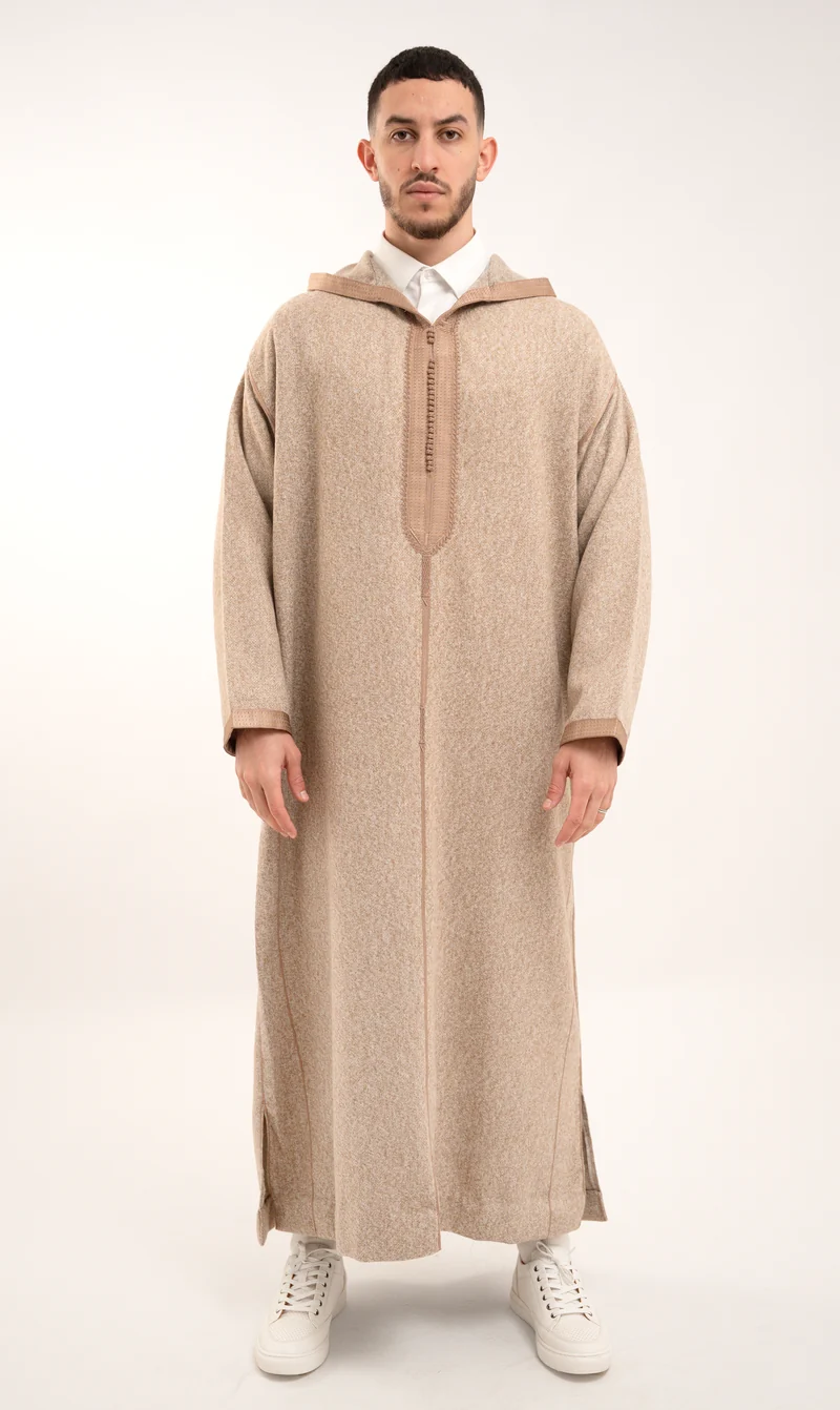 Djellaba Soft Kashmir – Sandy Taupe