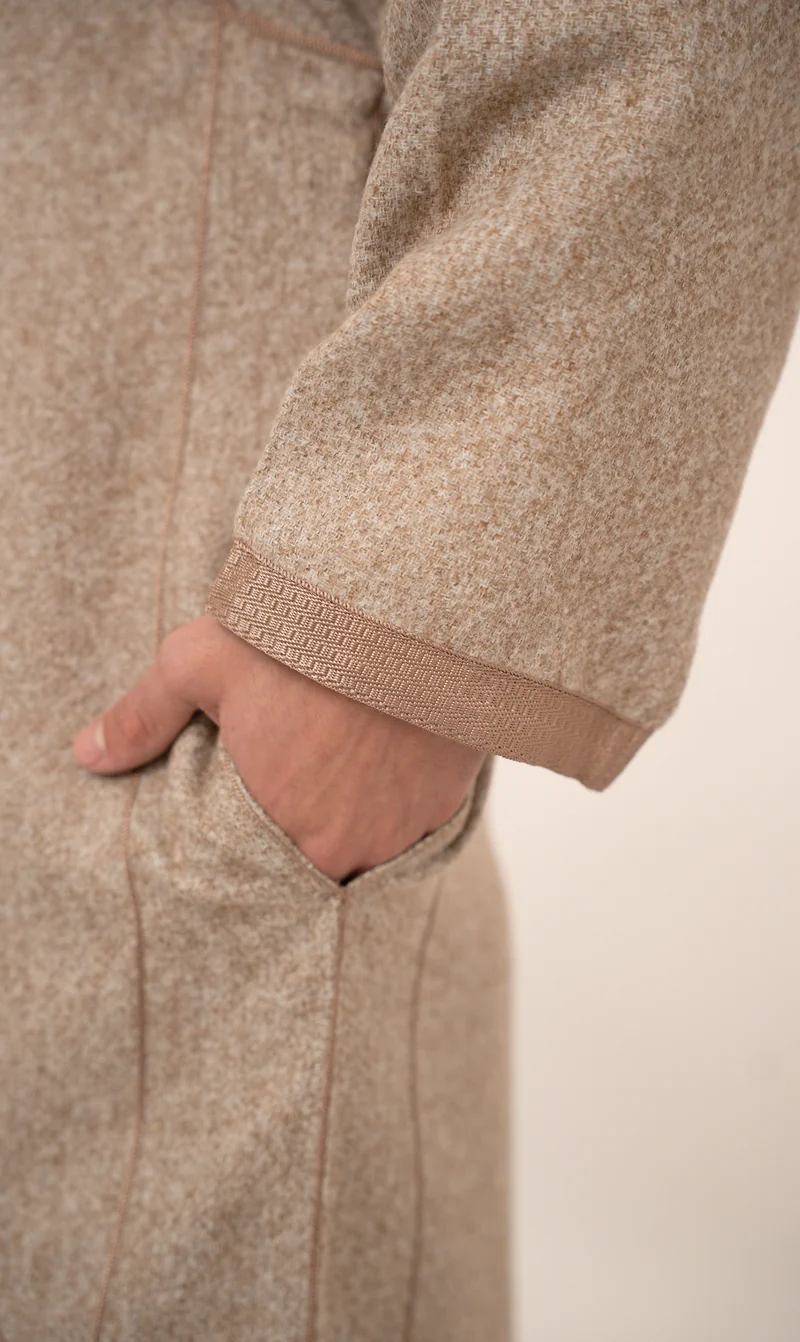 Djellaba Soft Kashmir – Sandy Taupe