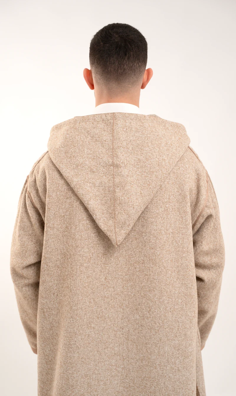 Djellaba Soft Kashmir – Sandy Taupe