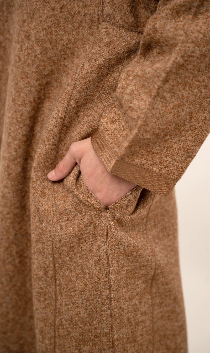 Djellaba Soft Kashmir – Herbstbraun
