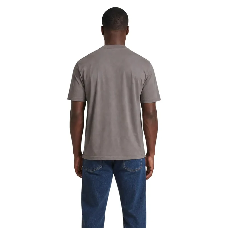 Armani Exchange Herren-T-Shirt aus brauner Baumwolle