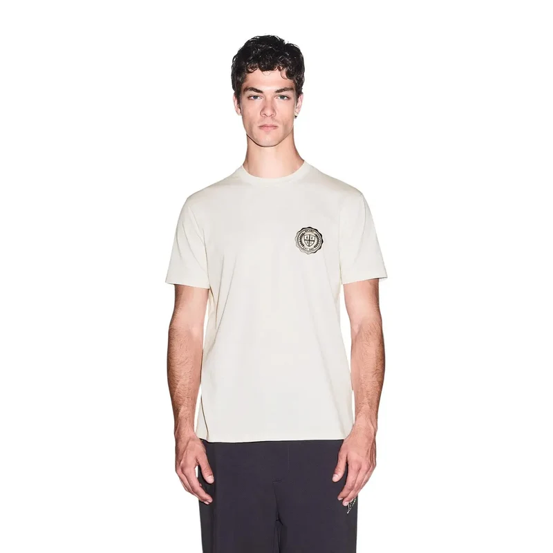 Armani Exchange Weißes Baumwoll-T-Shirt für Herren