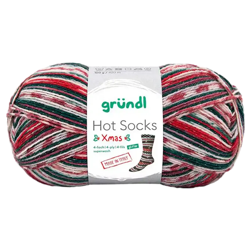 Hot Socks Xmas 4-fach Sockenwolle 2026