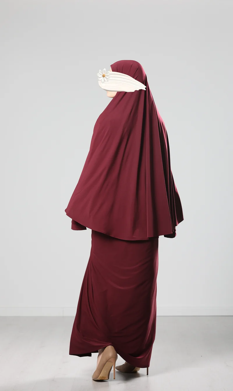 Jersey Premium Abaya + Khimar
