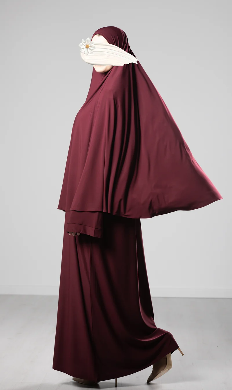 Jersey Premium Abaya + Khimar