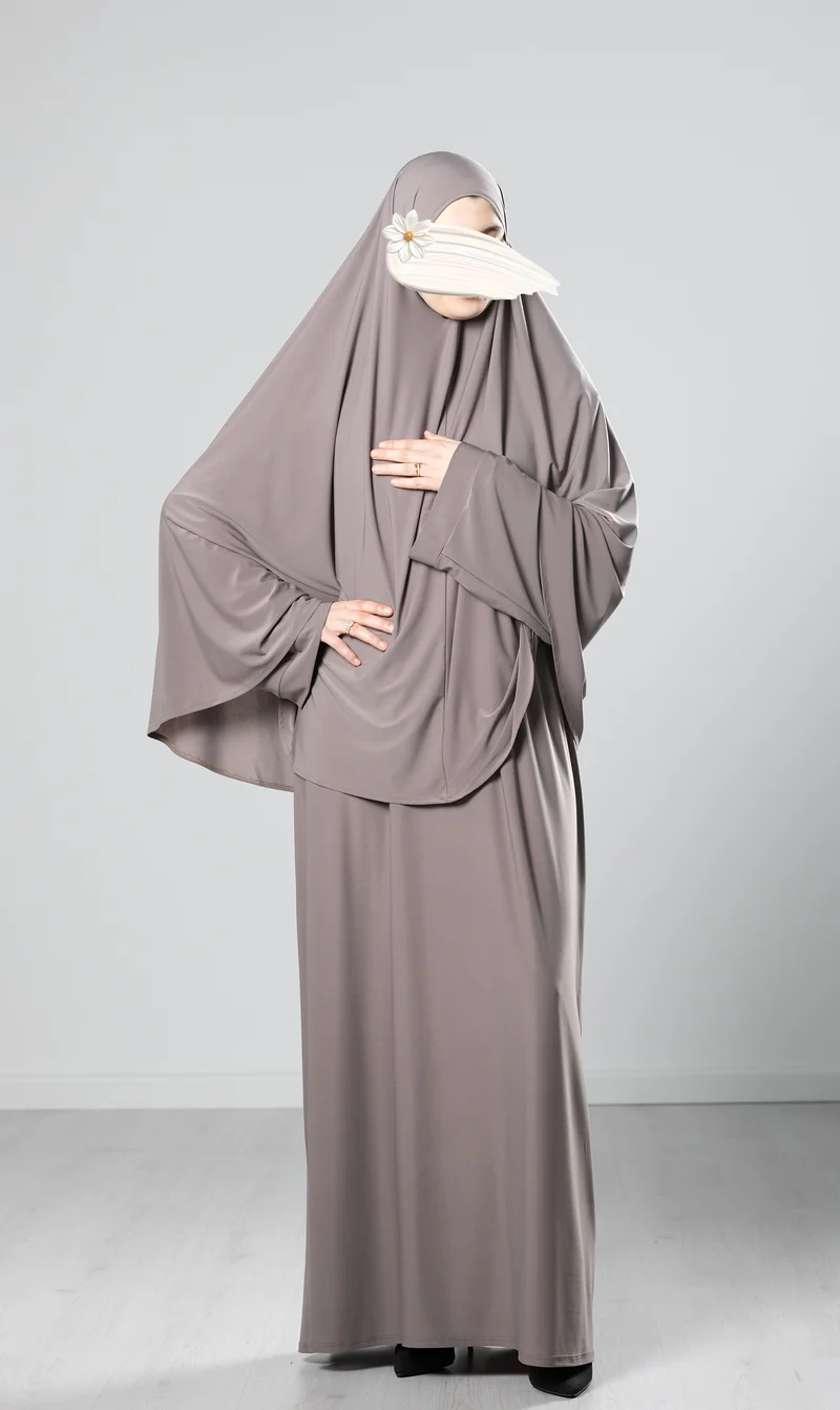 Jersey Premium Abaya + Khimar