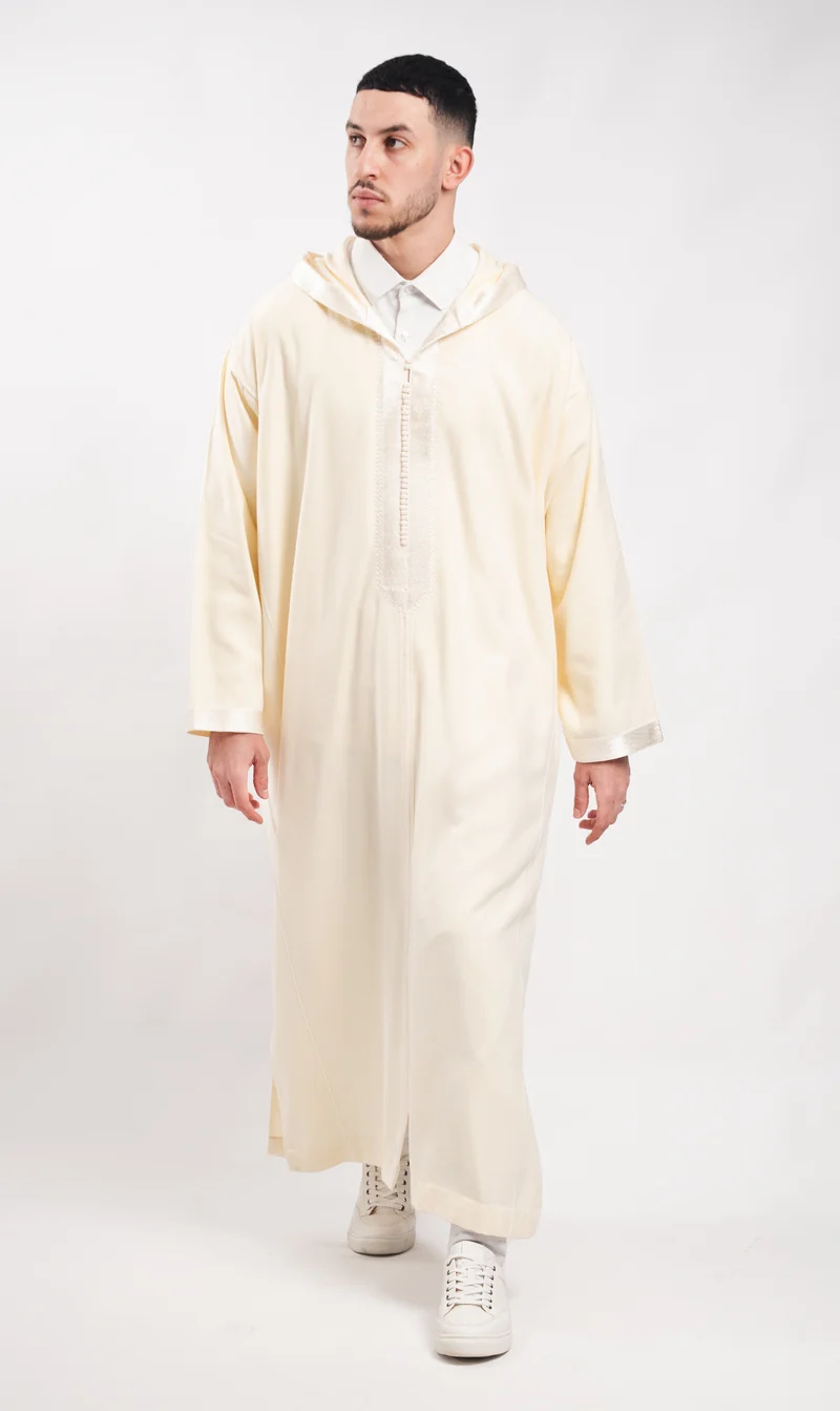 Djellaba Elegant Amir - Elfenbein