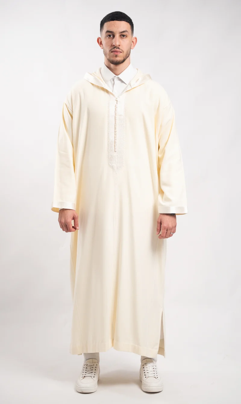 Djellaba Elegant Amir - Elfenbein