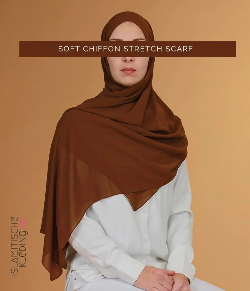Weicher Chiffon-Stretch-Schal SoftCacao