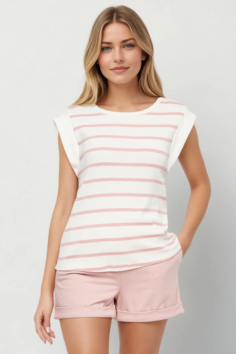 Constance Rib Top | Zephyr Constance Stripe
