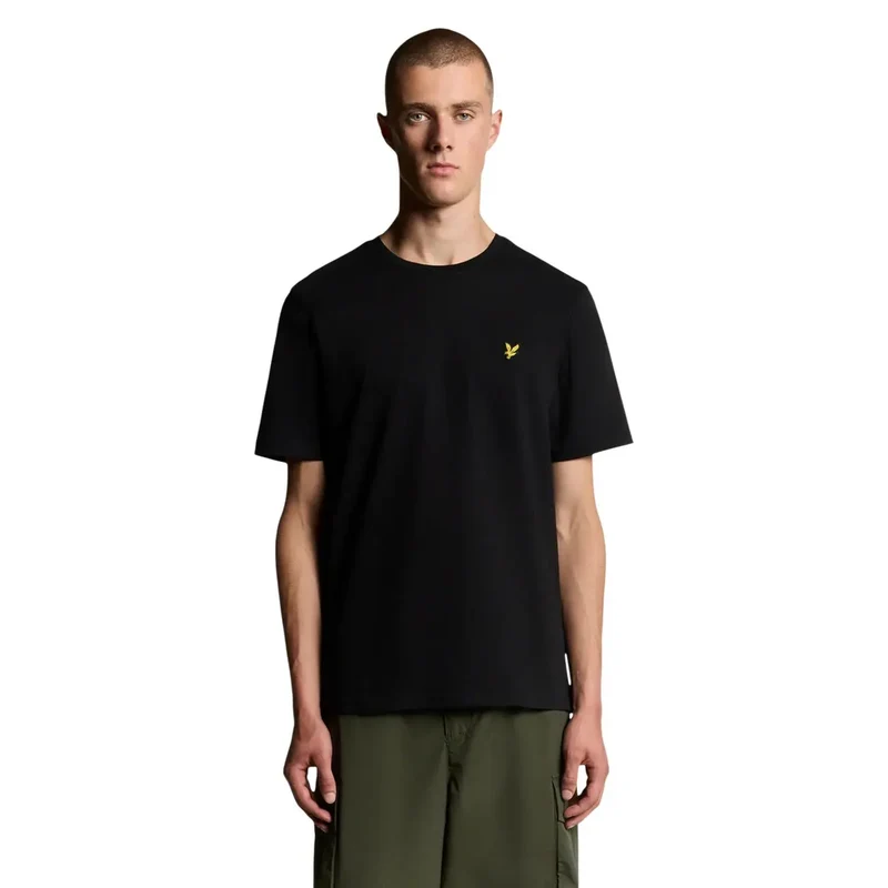 Lyle and Scott Herren Baumwoll-T-Shirt Schwarz