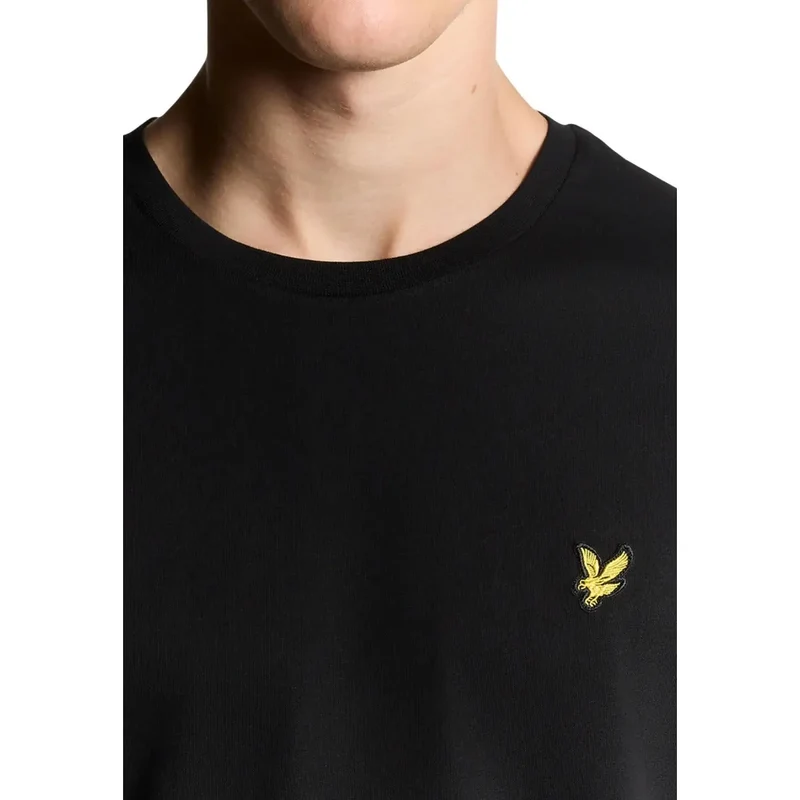 Lyle and Scott Herren Baumwoll-T-Shirt Schwarz