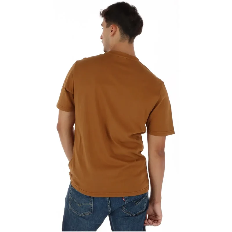 Napapijri Herren Baumwoll-T-Shirt Kamel Rundhals