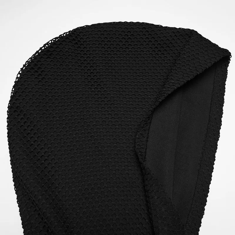 Herren-Kapuzenpullover im Cyberpunk-Stil mit D-Ringen und Reißverschlüssen