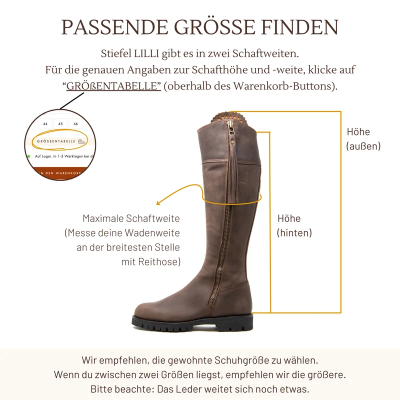 WASSERFESTER STIEFEL LILLI • Vibram® Sohle