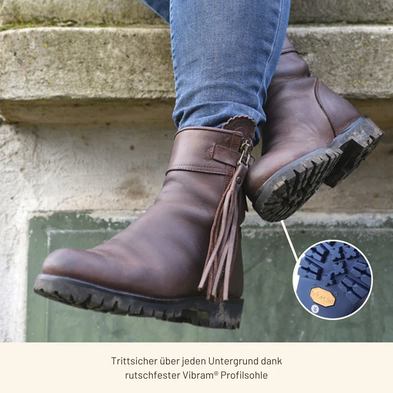 WASSERFESTE STIEFELETTE TANJA • Vibram® Sohle, Gr. 44 (größenkonform)