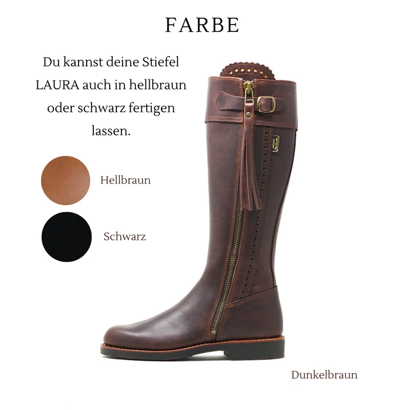 REITSTIEFEL LAURA • Verschiedene Sohlen, Gr. 41 (fällt größer aus)