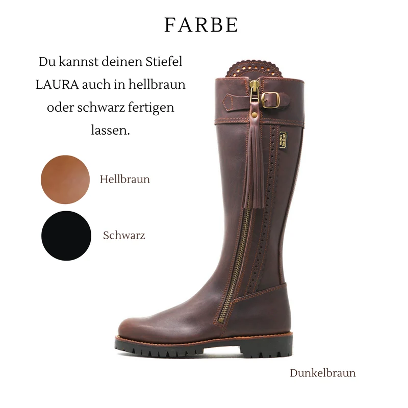 REITSTIEFEL LAURA • Verschiedene Sohlen, Gr. 41 (fällt größer aus)