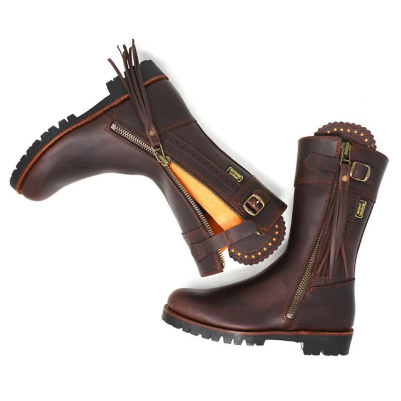 HALBHOHER STIEFEL NICOLA • Vibram® Sohle, Gr. 36 (fällt größer aus)