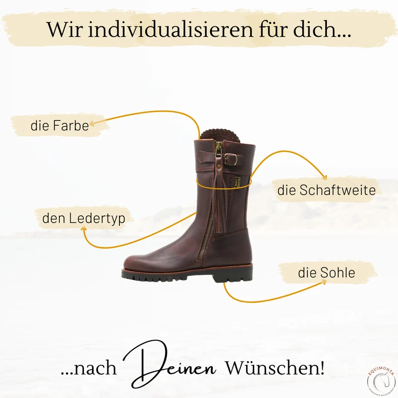 HALBHOHER STIEFEL NICOLA • Vibram® Sohle, Gr. 36 (fällt größer aus)