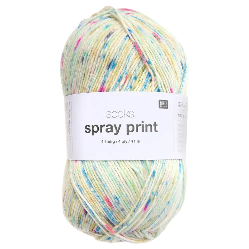 Socks Spray Print Sockenwolle