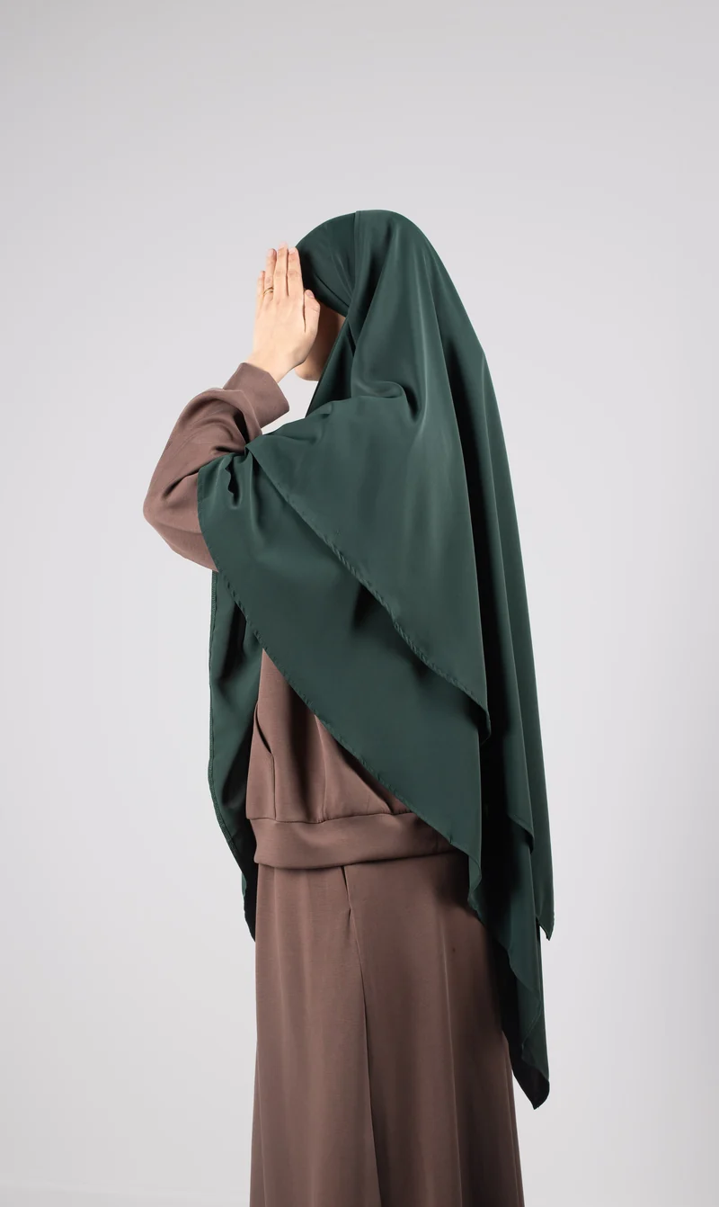 Double Diamond KHIMAR MEDINI Seide - Tannengrün