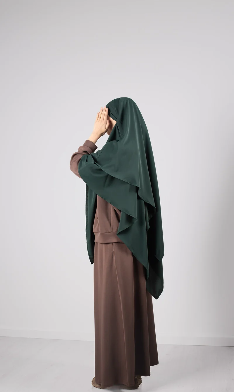 Double Diamond KHIMAR MEDINI Seide - Tannengrün