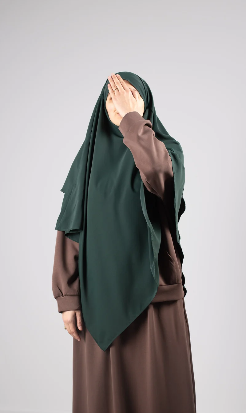 Double Diamond KHIMAR MEDINI Seide - Tannengrün