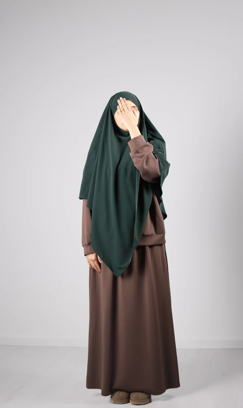 Double Diamond KHIMAR MEDINI Seide - Tannengrün