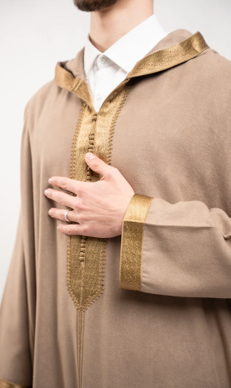 Djellaba Elegant Amir - Taupe