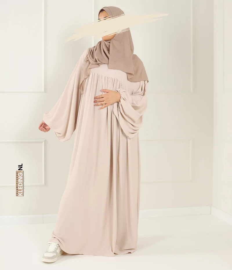 Jilbab Soumaya Ballonhülle – Creme