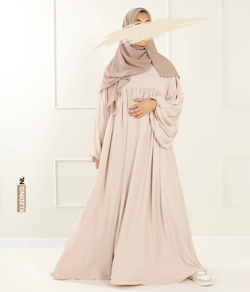 Jilbab Soumaya Ballonhülle – Creme