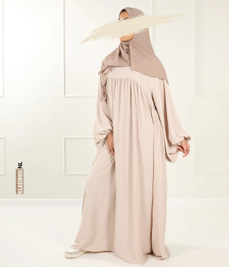 Jilbab Soumaya Ballonhülle – Creme