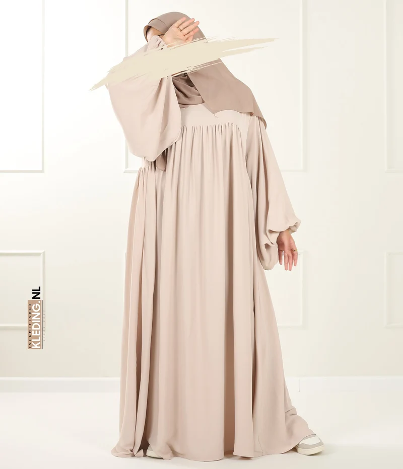 Jilbab Soumaya Ballonhülle – Creme