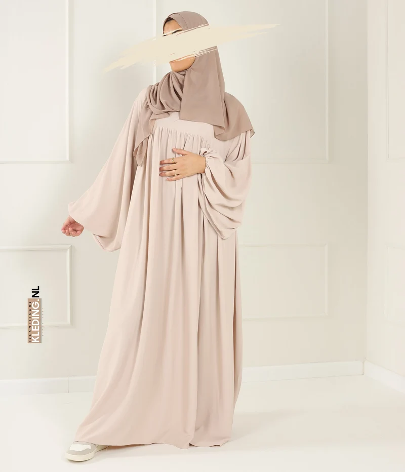 Jilbab Soumaya Ballonhülle – Creme