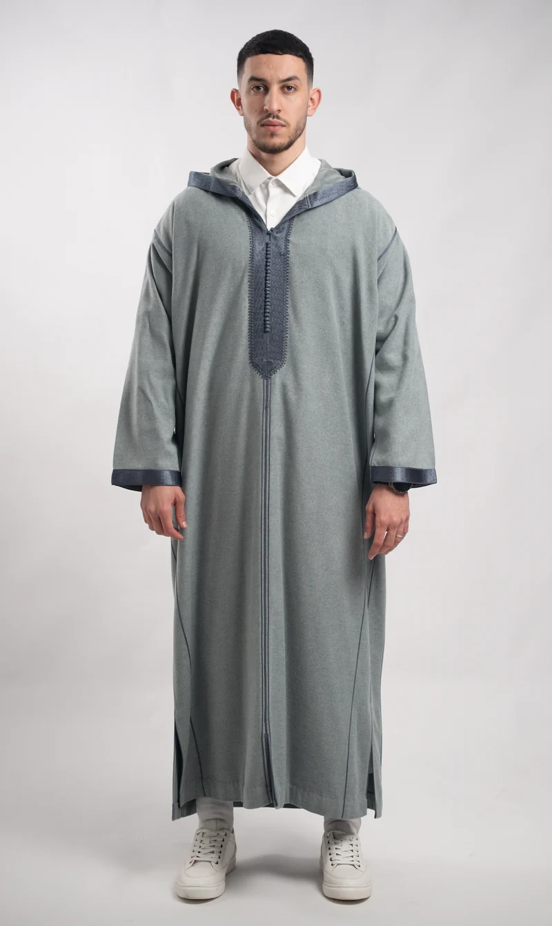 Djellaba Elegant Amir - Grau
