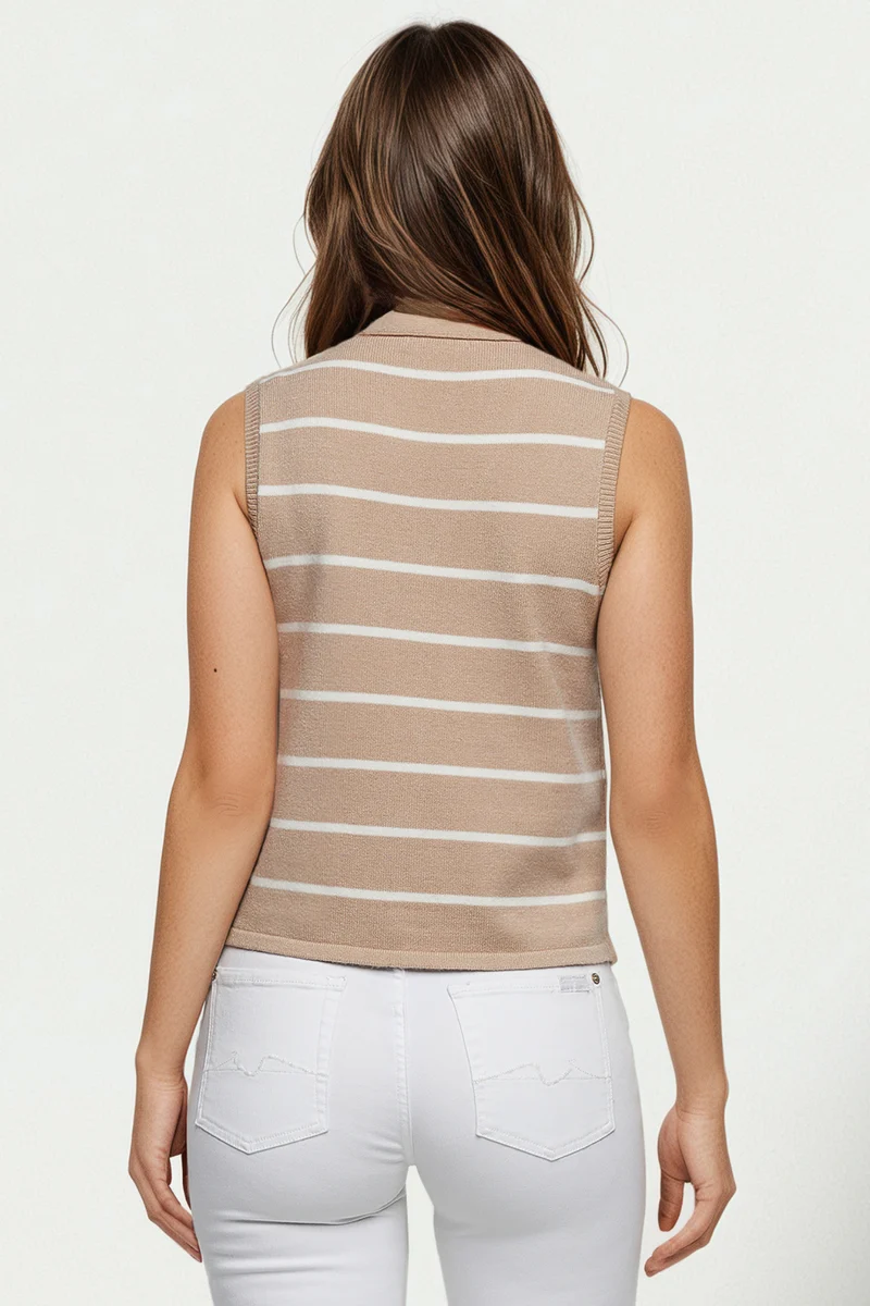 Karina Vest | Tuffet Karina Stripe
