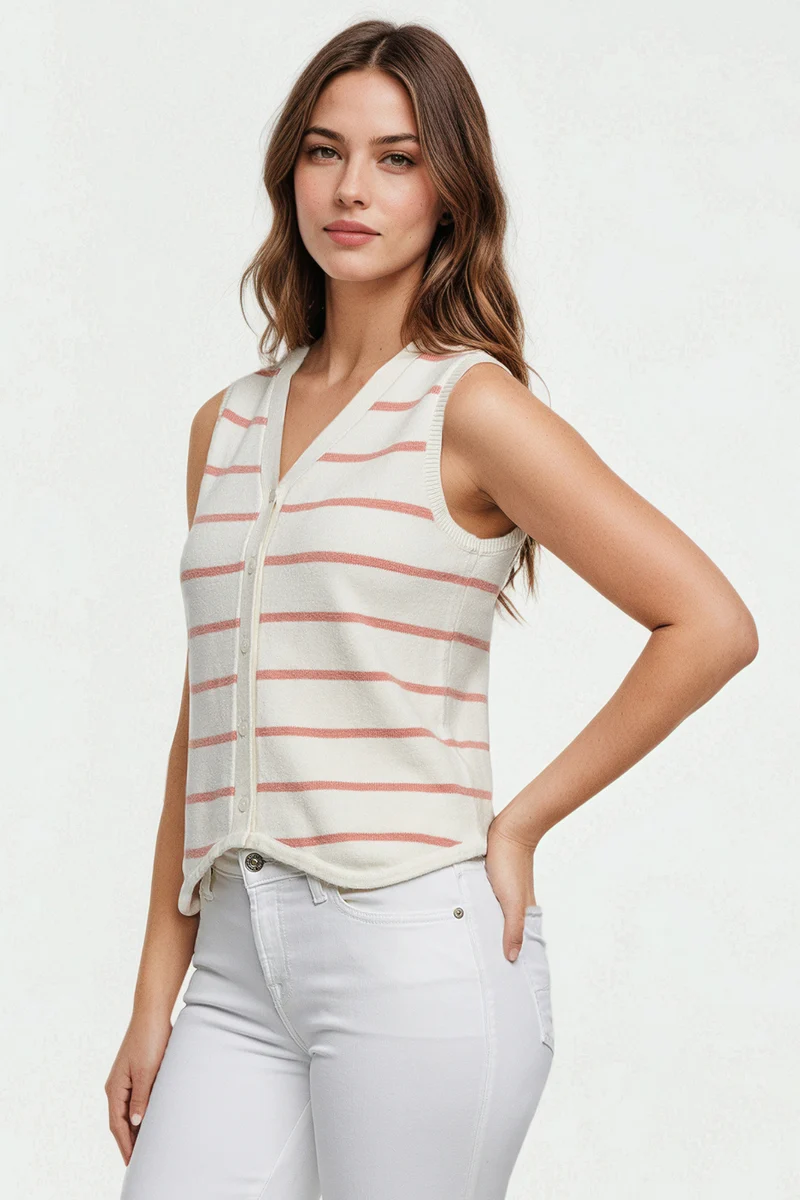 Karina Vest | Rose Dawn Karina Stripe
