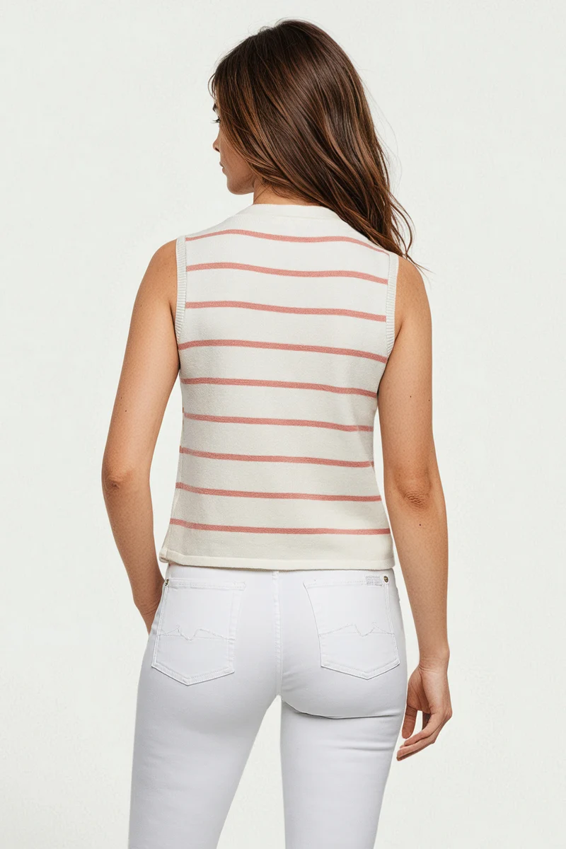 Karina Vest | Rose Dawn Karina Stripe