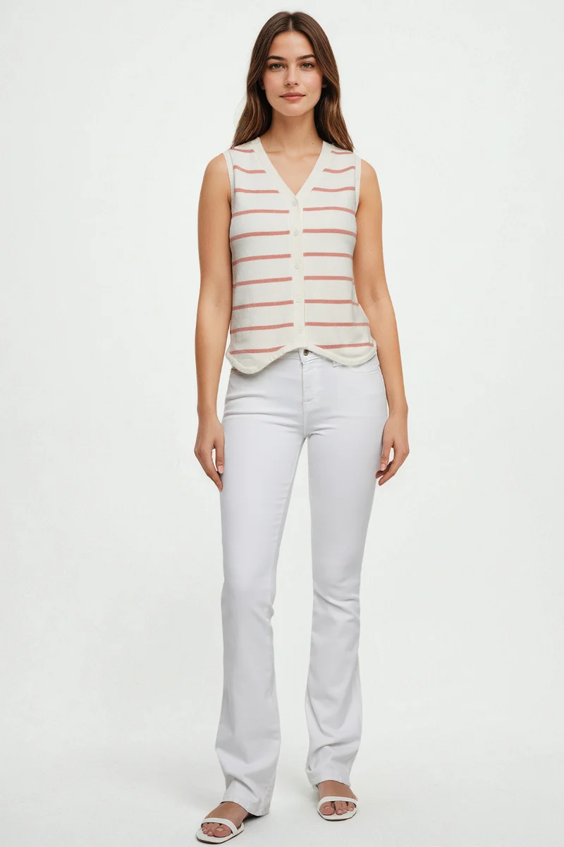 Karina Vest | Rose Dawn Karina Stripe