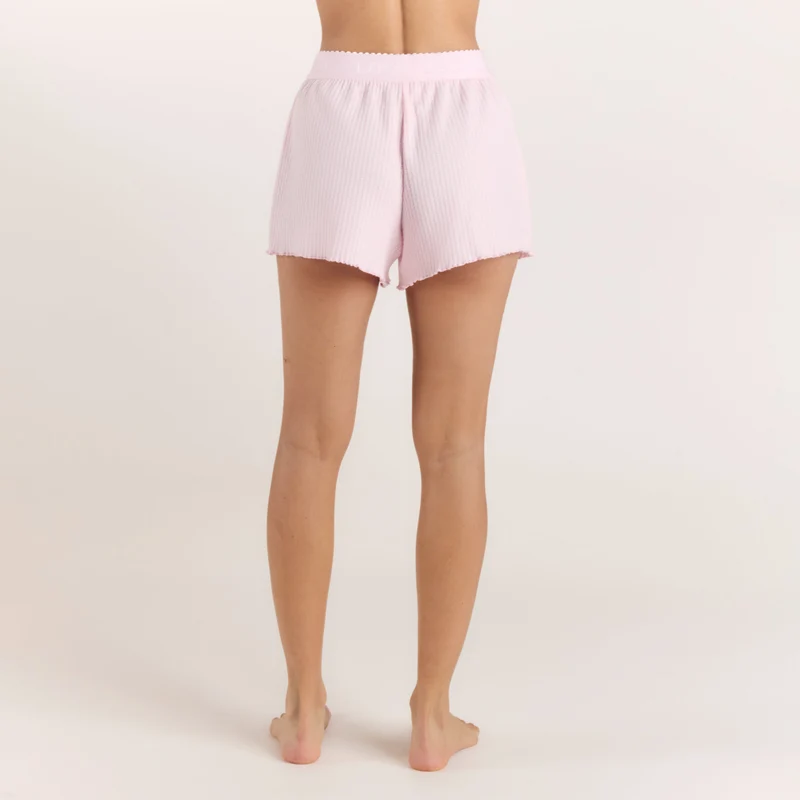 Soft Waffle Pyjama Shorts - Rosa