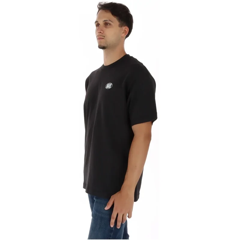 Vans Herren Baumwoll-T-Shirt Schwarz Rundhals