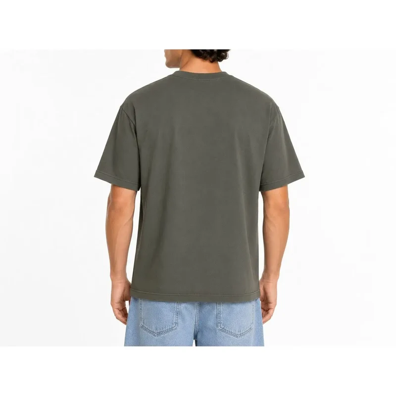 Vans Herren Baumwoll-T-Shirt Grün Rundhals