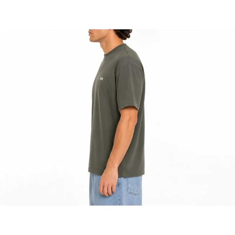 Vans Herren Baumwoll-T-Shirt Grün Rundhals