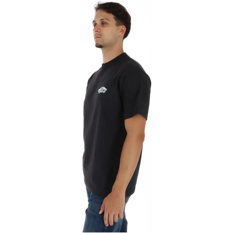 Vans Herren Schwarzes Baumwoll-T-Shirt Kurzarm
