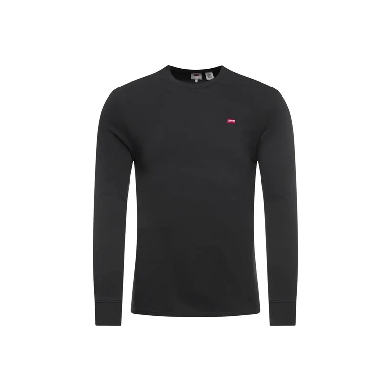 Levis Herren Schwarzes Baumwoll-Original-T-Shirt